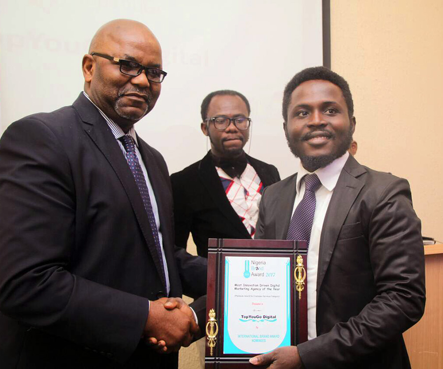 TopYouGo Wins The Most Innovation Driven Digital Marketing Agency In Nigeria 2017